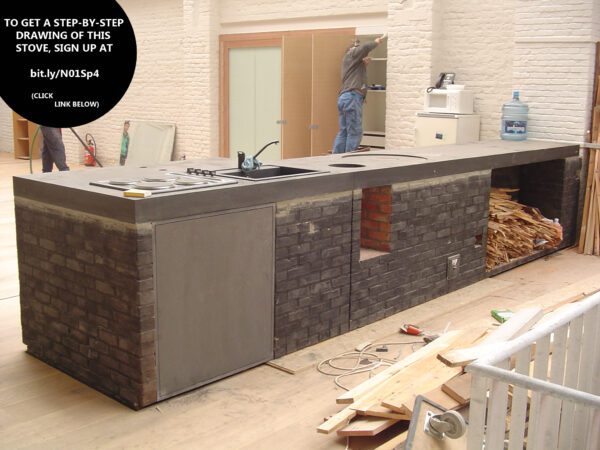 Zduńskie piece rakietowe do ogrzewania pomieszczeń - Model 08